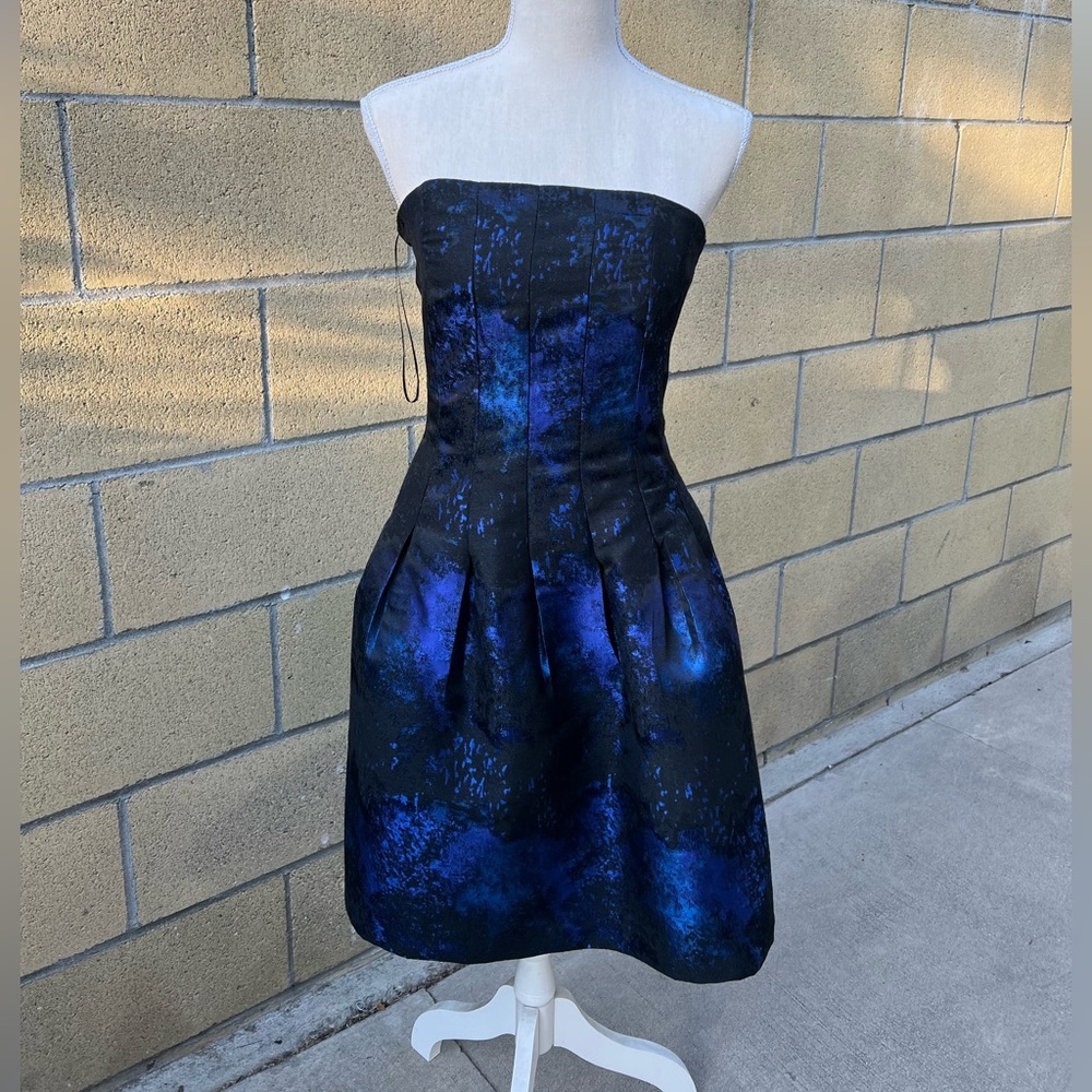 NWOT Iridescent black purple and blue cocktail dress H&M